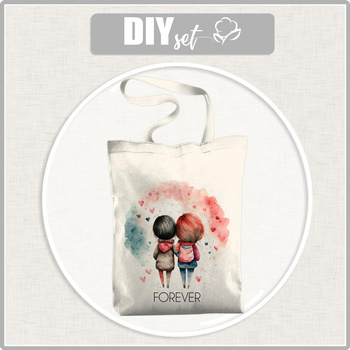 SHOPPER TASCHE - FOREVER / girls - Nähset