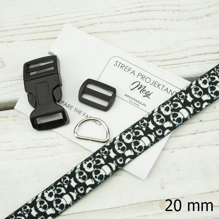 Halsband - PANDAS / minze 20mm