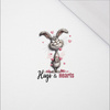 CUTE BUNNY - panel (60cm x 50cm) SINGLE JERSEY 