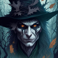 NECROMANCER - panel (60cm x 50cm) teplákovina s elastanem ITY