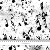 MUSIC NOTES PAT. 4 - Cotton muslin