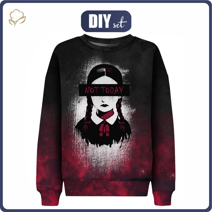 DZIECIĘCA BLUZA (NOE) - WEDNESDAY wz. 15 - zestaw do uszycia (110/116)