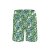 KID`S SHORTS (RIO) - MINI LEAVES AND INSECTS PAT. 6 (TROPICAL NATURE) / white - looped knit fabric (134/140)