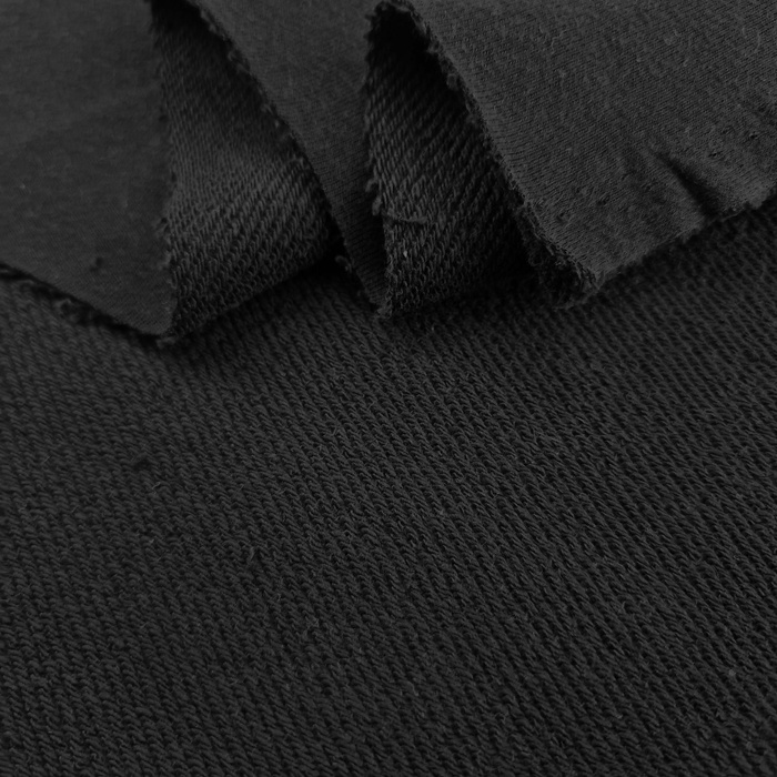 French terry TWILL - BLACK 350g