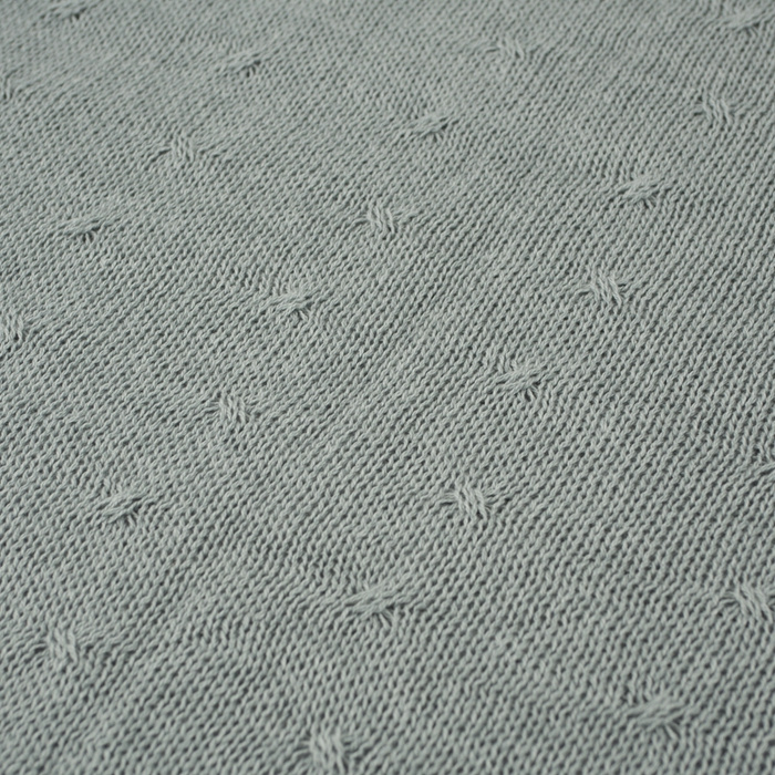 DECKE SOFT (KLEINE PUNKTE) / grau S - dünnes gestricktes Paneel