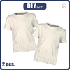 2-PACK - BASIC T-SHIRT DZIECIĘCY - VANILLA - zestaw do uszycia