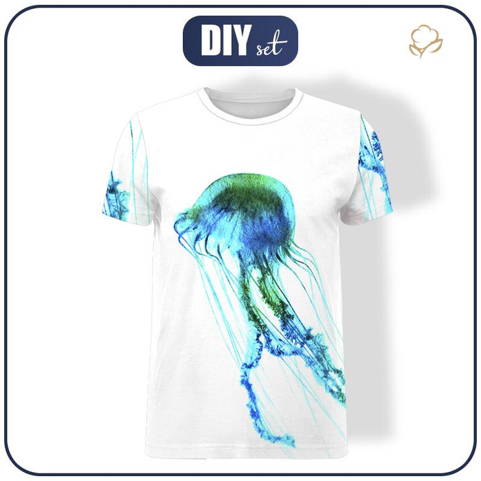 MEN’S T-SHIRT - JELLYFISH - single jersey XXXL