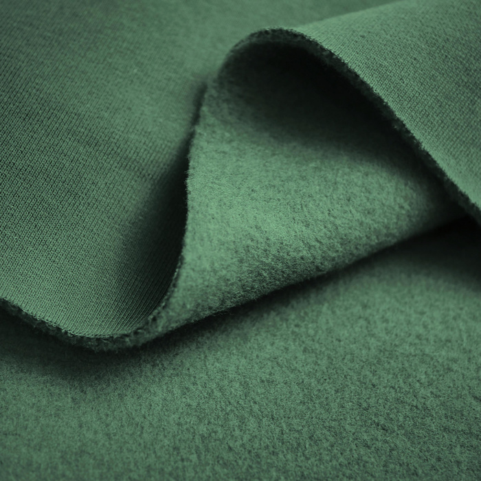 D-068-DARK GREEN - thick brushed sweatshirt D300