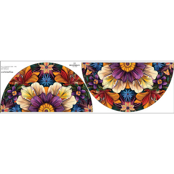 COLORFUL FLOWERS vz.4 - panel pro kruhovou sukni M