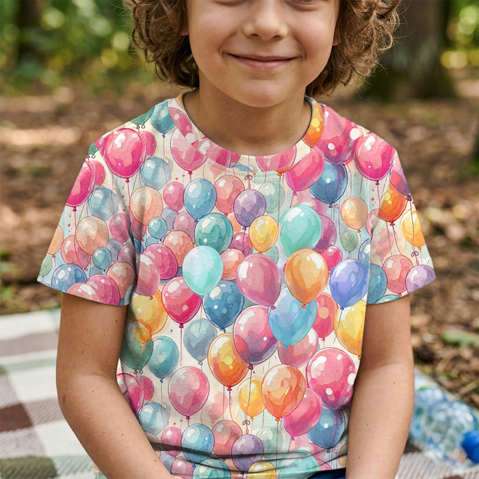 PASTEL BALOONS - Slub Weave