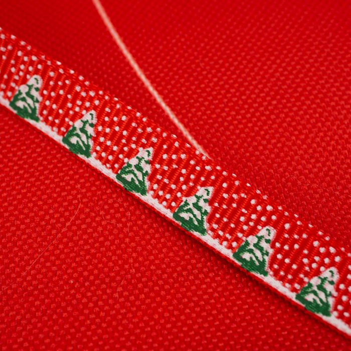 CHRISTMAS STOCKING - SANTA’S CART / red