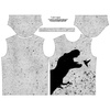HERREN T-SHIRT - SCHWARZER DINOSAURIER - Single Jersey XXXL