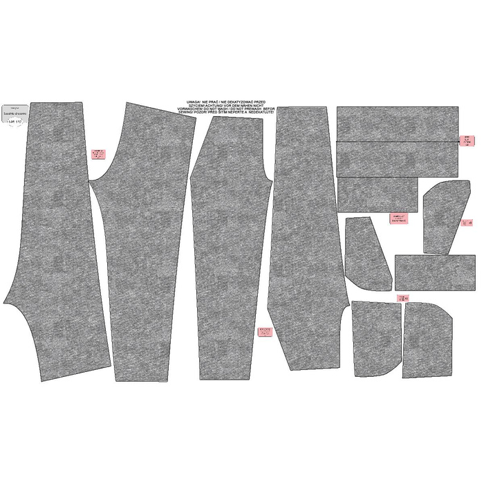 KINDER-JOGGINGHOSE (LYON) - ACID WASH / GRAU - Sommersweat (86/92)