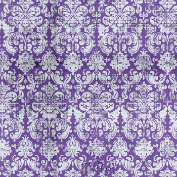MAGIC DAMASCO pat. 4 (MAGIC SCHOOL) (Very Peri) - Woven Fabric for tablecloths
