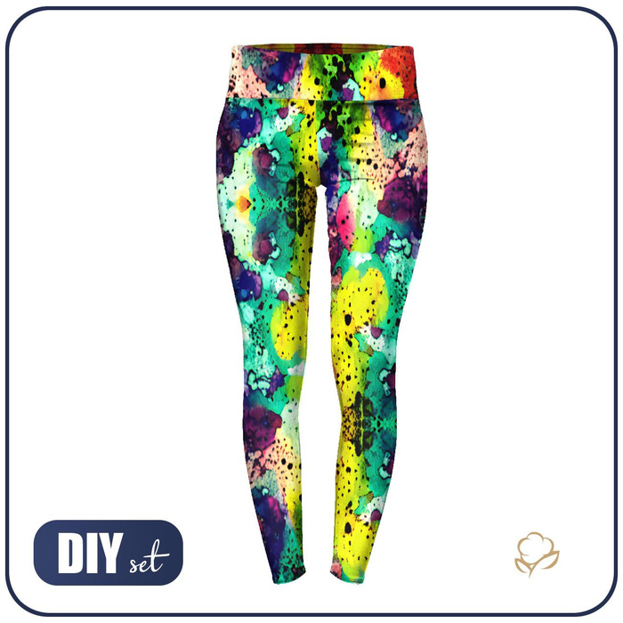 LEGGINSY SPORTOWE - ABSTRAKCJA WZ. 9 - S
