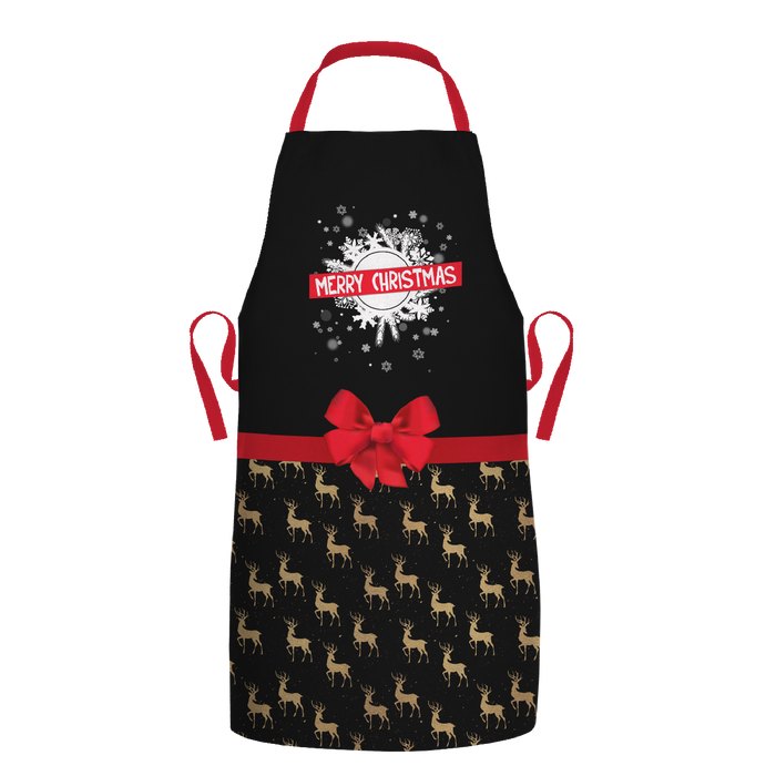 Weihnachtsschürze - MERRY CHRISTMAS / hirsche