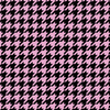 SCHWARZER HAHNENTRITT / rosa - Wasserabweisende Webware