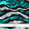 ZEBRA / smaragd-silver- Single Jersey mit Elastan ITY