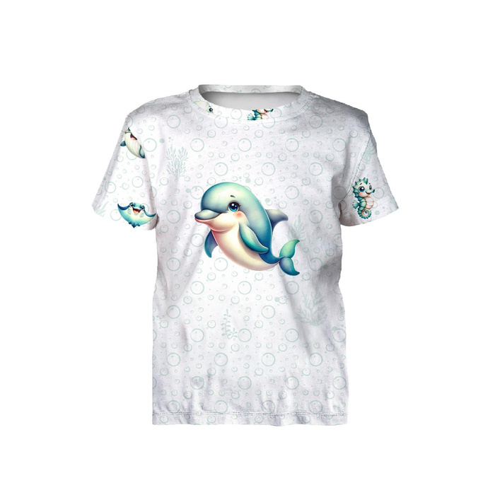 DOLPHIN (SEA ANIMALS PAT. 2) - panel (60cm x 50cm) Waterproof woven fabric