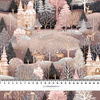 Pink Vintage Christmas wz. 3 - Baumwoll Webware