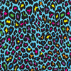 NEON LEOPARD vz. 3 - tkanina bawełniana