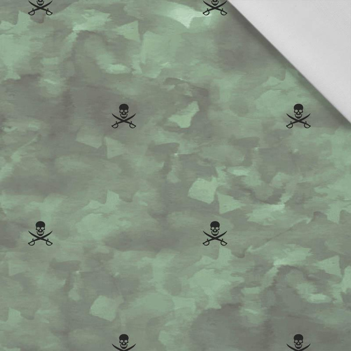 50cm PIRATEN (minimal) / CAMOUFLAGE m. 2 (olive) - Baumwoll Webware