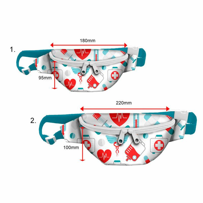 HIP BAG - MEDICAL RESCUE (HOBBIES AND JOBS) - colorful - small