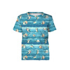 2-PACK - KID’S T-SHIRT - SEA ANIMALS - sewing set (140/146)