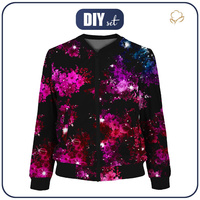 DAMEN BOMBERJACKE (KAMA) - BLUMEN / GALAXIE - Nähset XXL