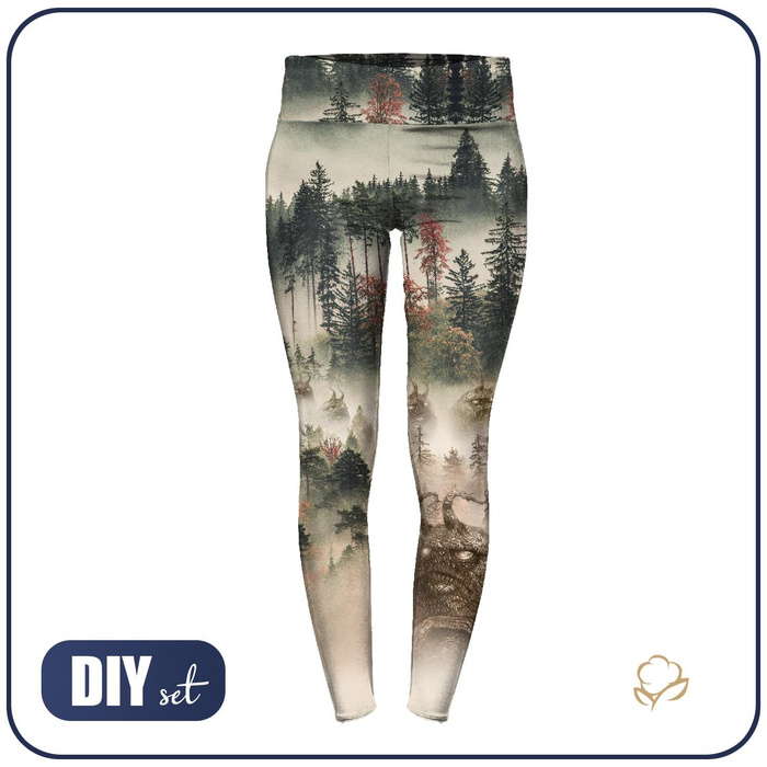 SPORTS LEGGINGS - WĘDROWCY LOSU BEASTS - sewing set - L