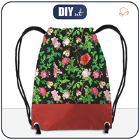 GYM BAG - ROSES AND LEAVES (PARADISE GARDEN) - sewing set