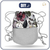 GYM BAG WITH POCKET - PARADISE FLOWERS - sewing set