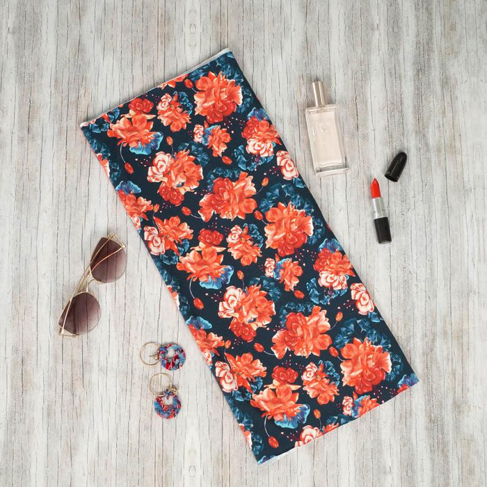 RED PEONIES (RED GARDEN) - swimsuit lycra