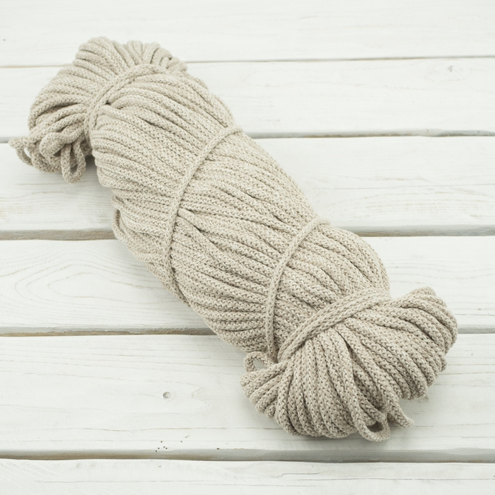 Strings cotton hank  5mm - melange vanilla