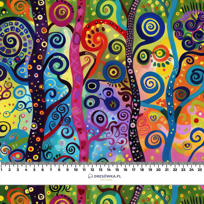 NEON FLOWERS WZ.2 - Jersey wiskozowy