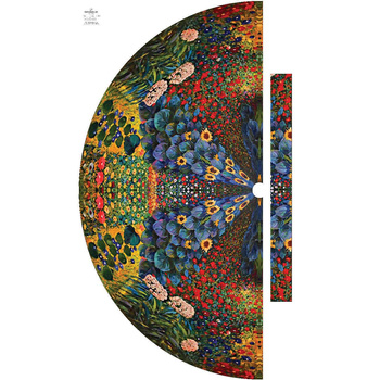 FARM GARDEN WITH SUNFLOWERS (Gustav Klimt) - panel kalhot "MAXI"