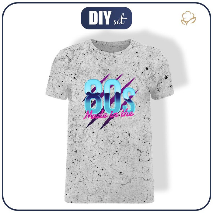 MEN’S T-SHIRT - MADE IN THE 80S / concrete - single jersey S