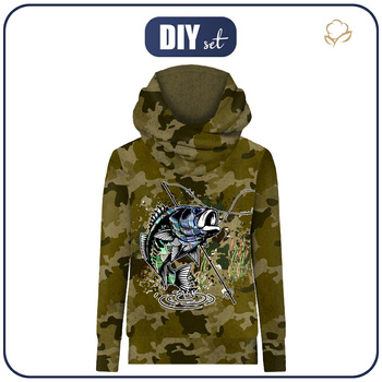UNISEX HOODIE (HYDRA) - FISHING TIME - Nähset (146/152)