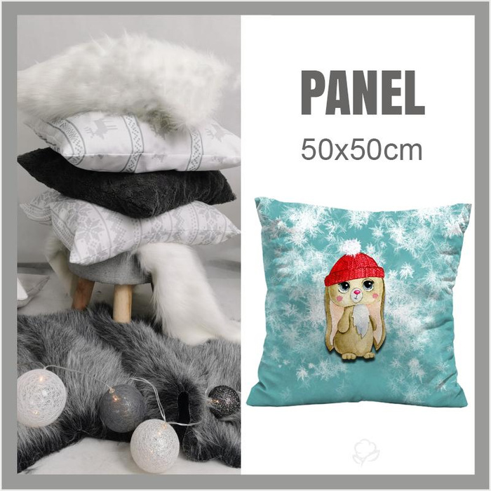 CUSHION PANEL - MIA THE WINTER BUNNY