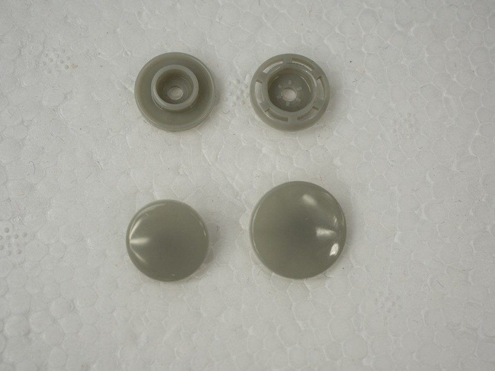 DRUCKKNÖPFE KAM 14mm - HELL GRAU 10 set
