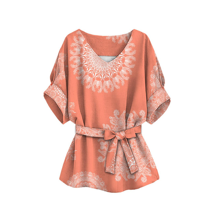 BLUZKA TYPU KIMONO - MANDALA WZ. 8 - zestaw do uszycia XXL-XXXL