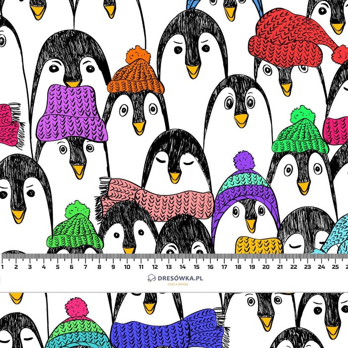 PENGUINS IN SCARVES - Viscose jersey