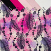 PINK FEATHERS AND BEADS - single jersey with elastane TE210