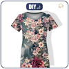 T-SHIRT DAMSKI - VINTAGE FLOWERS wz. 1 - zestaw do uszycia XXXL
