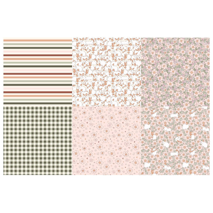 PATCHWORK PACKAGE - 6 pieces 50x50cm - Easter 1