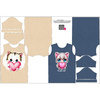2-PACK - KID’S T-SHIRT - SWEET CATS pat. 5 - sewing set (152/158)