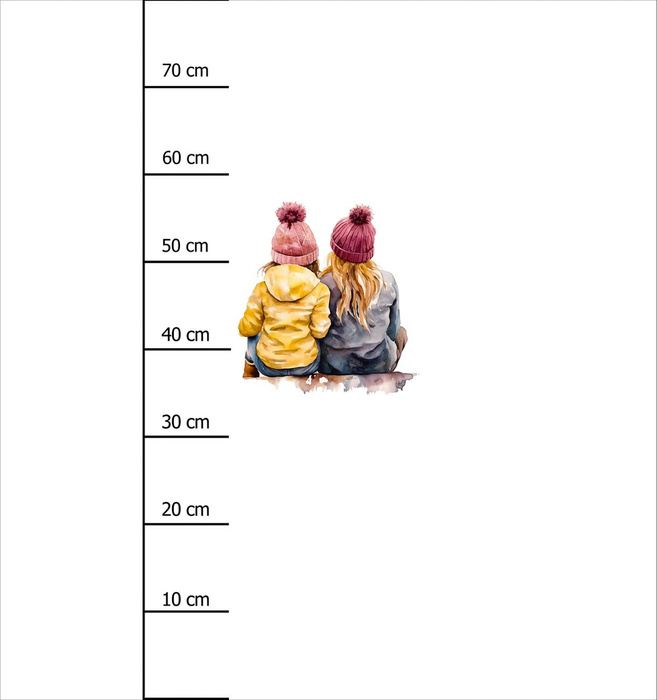 FRIENDSHIP - panel (75cm x 80cm) brushed knitwear with elastane ITY