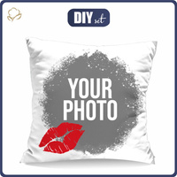PILLOW 45X45 - WITH OWN PRINT 2 - Upholstery velour - sewing set