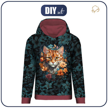 CLASSIC WOMEN’S HOODIE (POLA) - Animals mandala wz.12 - sewing set XXL