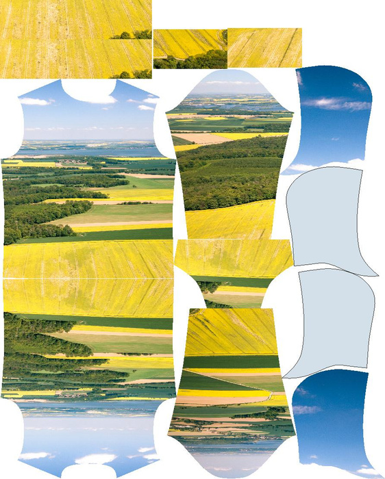 PÁNSKÁ MIKINA S KAPUCÍ (COLORADO) - ŘEPKA - šicí souprava XL